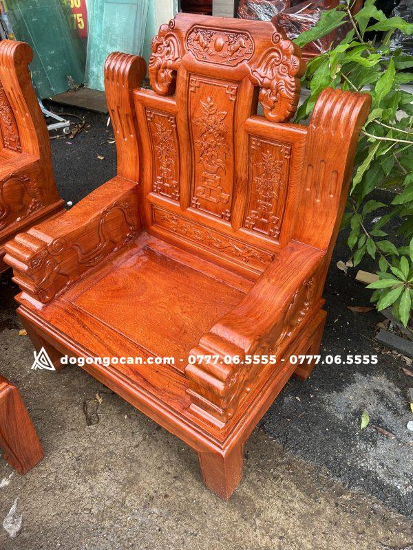 Bộ bàn ghế phòng khách âu á chương voi tay đặc gỗ hương đá 5 Bộ bàn ghế phòng khách âu á chương voi tay đặc gỗ hương đá