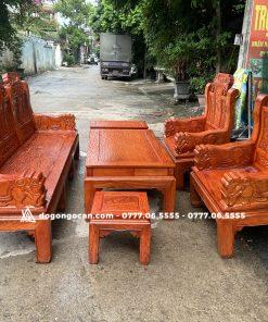 Bộ bàn ghế phòng khách âu á chương voi tay đặc gỗ hương đá 11 Bộ bàn ghế phòng khách âu á chương voi tay đặc gỗ hương đá