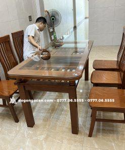 Bộ Bàn Ghế Ăn Gỗ Tự Nhiên Nhà Hàng 7 Bộ Bàn Ghế Ăn Gỗ Tự Nhiên Nhà Hàng