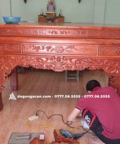 Bàn Thờ Án Gian Như Ý Chân 12 Gỗ Hương Đá 9 Án Gian Như Ý Chân 12 Gỗ Hương Đá