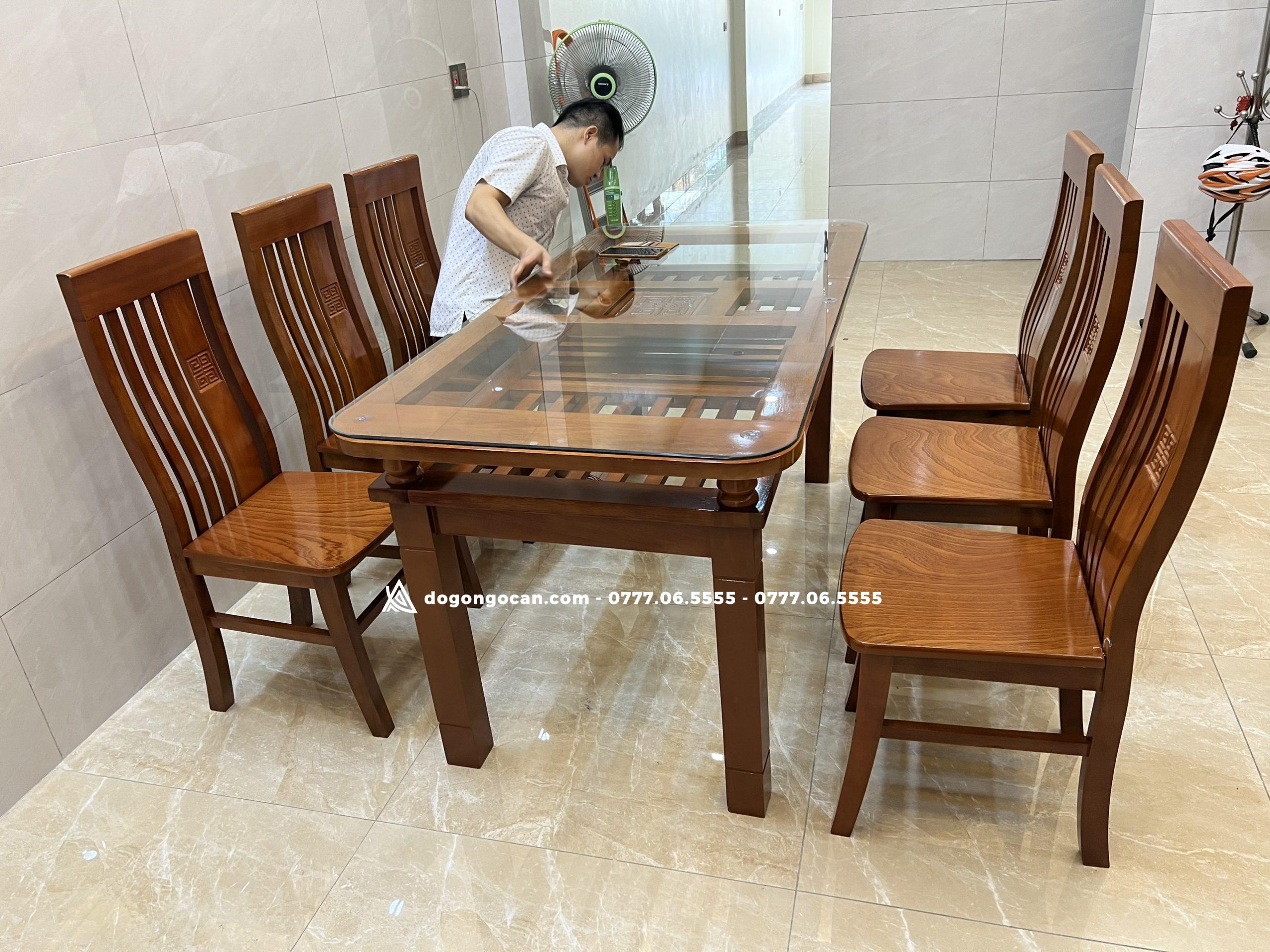 Bộ Bàn Ghế Ăn Gỗ Tự Nhiên Nhà Hàng 4 Bộ Bàn Ghế Ăn Gỗ Tự Nhiên Nhà Hàng