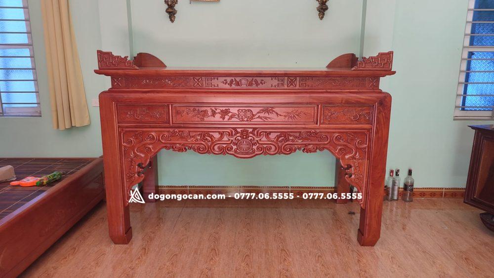 Bàn Thờ Án Gian Như Ý Chân 12 Gỗ Hương Đá 6 Án Gian Như Ý Chân 12 Gỗ Hương Đá