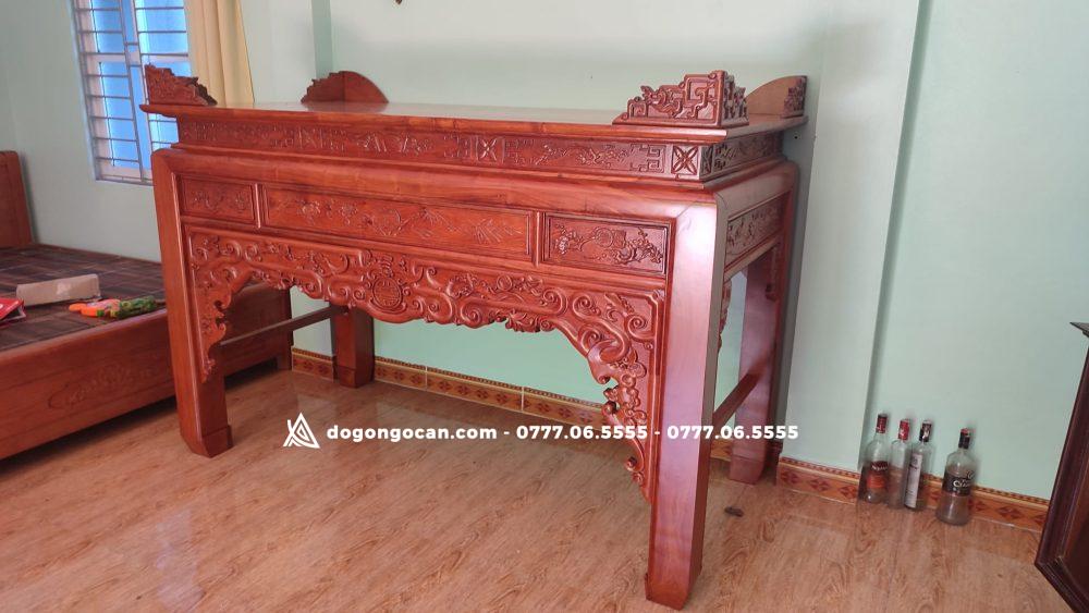 Bàn Thờ Án Gian Như Ý Chân 12 Gỗ Hương Đá 7 Án Gian Như Ý Chân 12 Gỗ Hương Đá