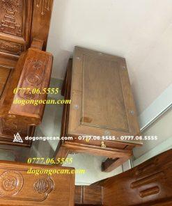 Bộ Bàn Ghế Âu Á Hương Đá Chương Thư Cuốn Chọn Vân