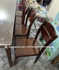 Bộ bàn ăn gỗ sồi 1m8 kèm 8 ghế màu óc chó BG205 10 Bộ bàn ăn gỗ sồi 1m8 kèm 8 ghế màu óc chó BG205
