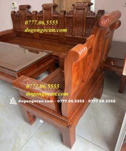 Bộ Bàn Ghế Âu Á Hương Đá Chương Thư Cuốn Chọn Vân