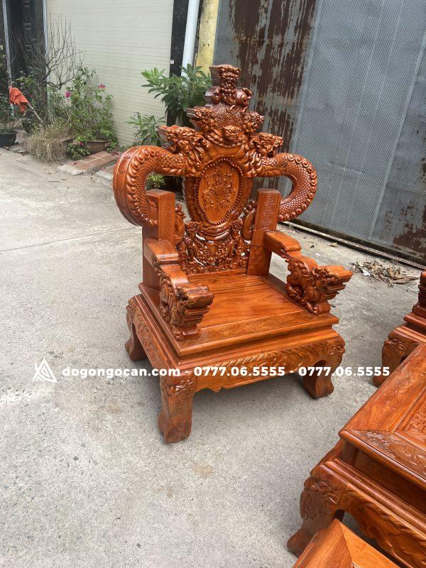 Bộ bàn ghế phòng khách rồng khuỳnh gỗ xà cừ hàng vip 7 Bộ bàn ghế phòng khách rồng khuỳnh gỗ xà cừ hàng vip
