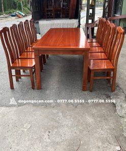 Bộ bàn ăn 10 ghế gỗ xoan đào hàng cao cấp 11 Bộ bàn ăn 10 ghế gỗ hương đá hàng cao cấp