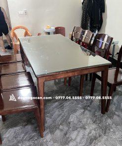 Bộ bàn ăn gỗ sồi 1m8 kèm 8 ghế màu óc chó BG205 15 Bộ bàn ăn gỗ sồi 1m8 kèm 8 ghế màu óc chó BG205