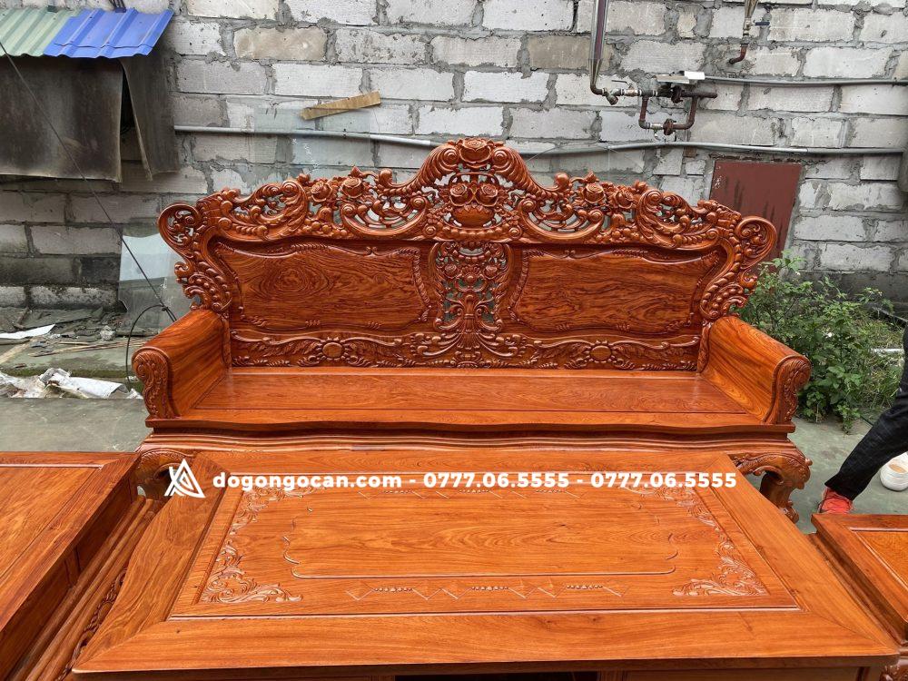 Bộ bàn ghế hoàng gia luis gỗ hương đá mẫu V3 Chân 14 2 Bộ bàn ghế hoàng gia luis gỗ hương đá mẫu V3 Chân 14