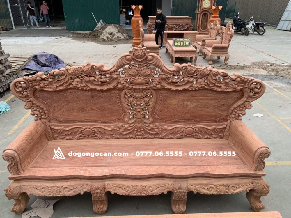 Bộ bàn ghế hoàng gia luis gỗ hương đá mẫu V3 Chân 14 9 Bộ bàn ghế hoàng gia luis gỗ hương đá mẫu V3 Chân 14