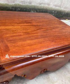 Bộ sập chân quỳ dạ cá gỗ gụ nam phi 1m6*2m