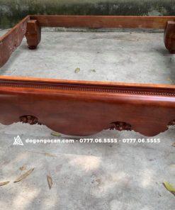 Bộ sập chân quỳ dạ cá gỗ gụ nam phi 1m6*2m