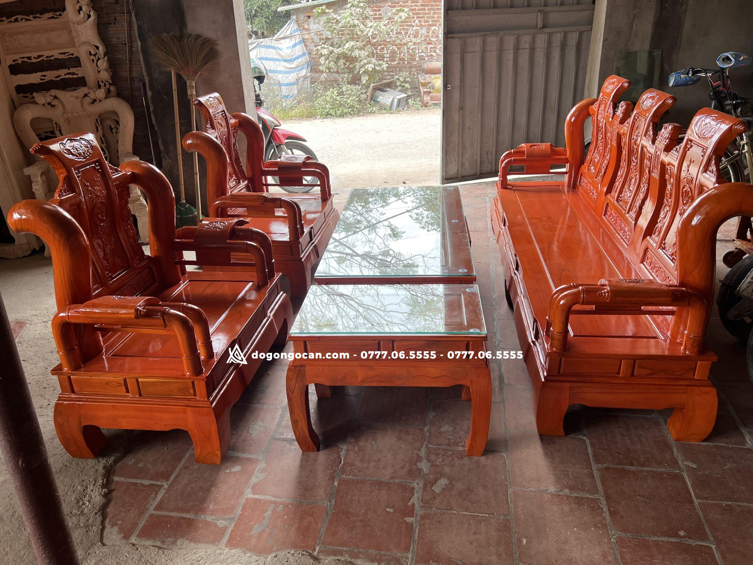 Bộ bàn ghế tần thủy hoàng gỗ xoan ta 6 Bộ bàn ghế tần thủy hoàng gỗ xoan ta