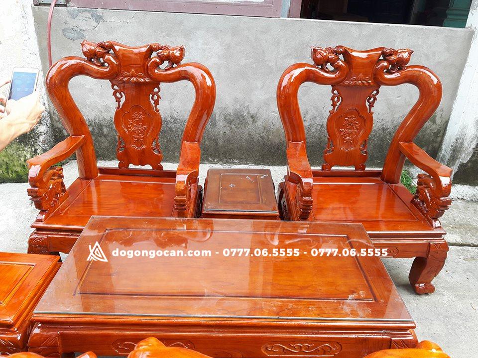 Bộ bàn ghế phòng khách minh quốc đào xoan ta 4 Bộ bàn ghế phòng khách minh quốc đào xoan ta