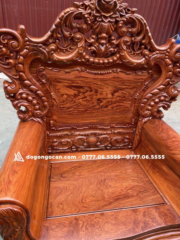 Bộ bàn ghế hoàng gia luis gỗ hương đá mẫu V3 Chân 14 4 Bộ bàn ghế hoàng gia luis gỗ hương đá mẫu V3 Chân 14