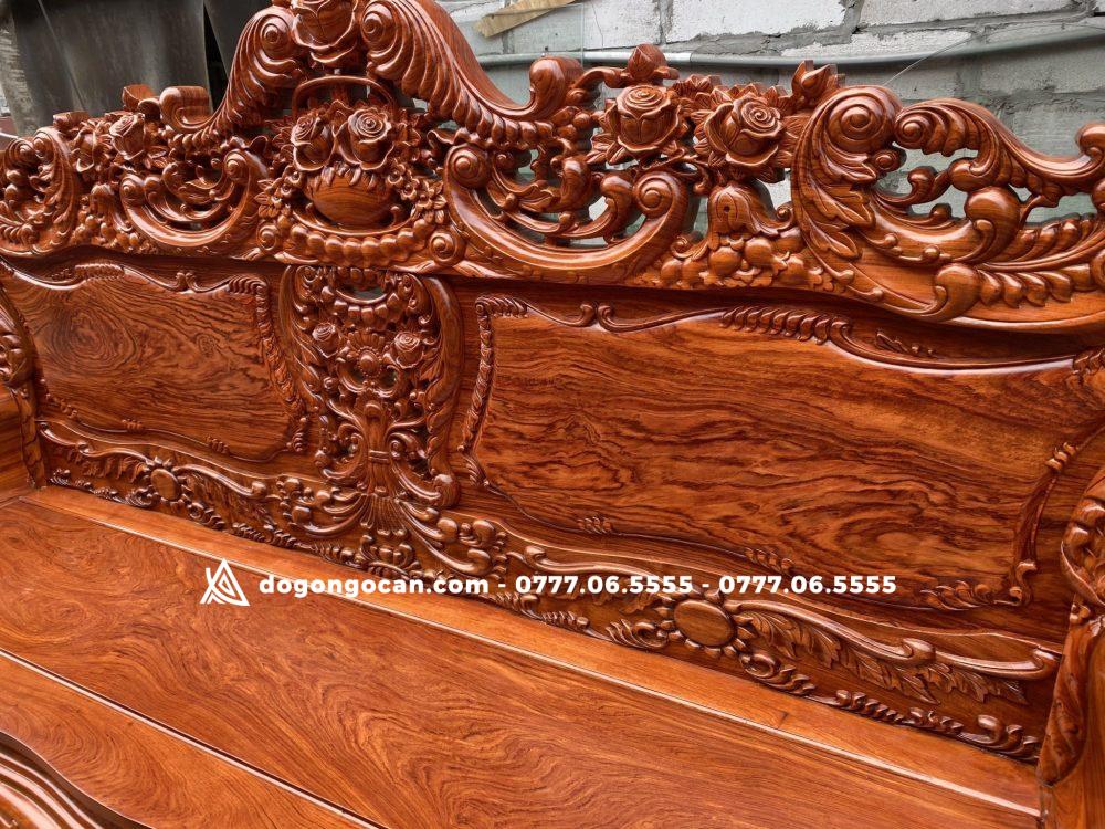Bộ bàn ghế hoàng gia luis gỗ hương đá mẫu V3 Chân 14 5 Bộ bàn ghế hoàng gia luis gỗ hương đá mẫu V3 Chân 14