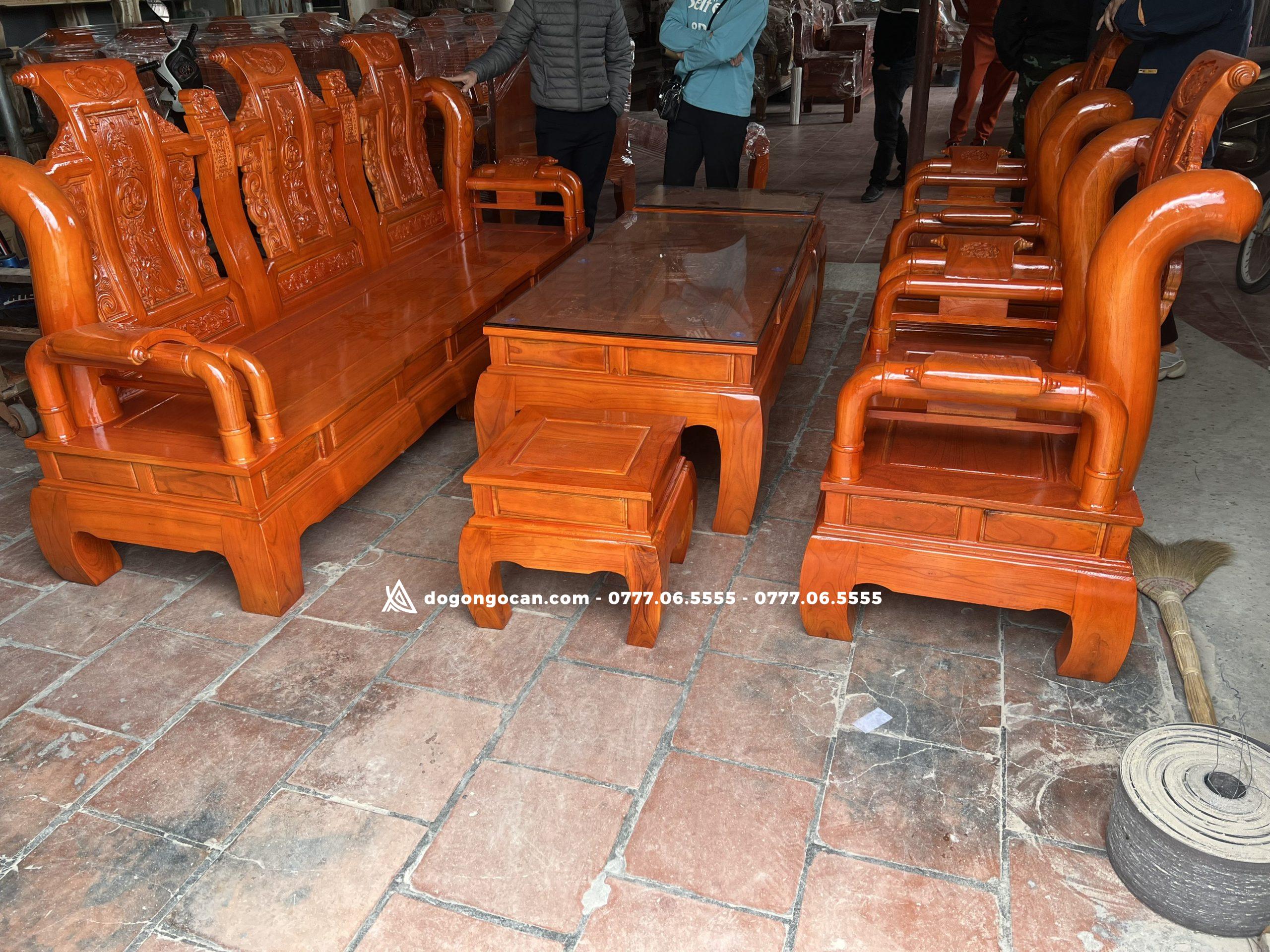 Bộ bàn ghế tần thủy hoàng gỗ xoan ta 3 Bộ bàn ghế tần thủy hoàng gỗ xoan ta