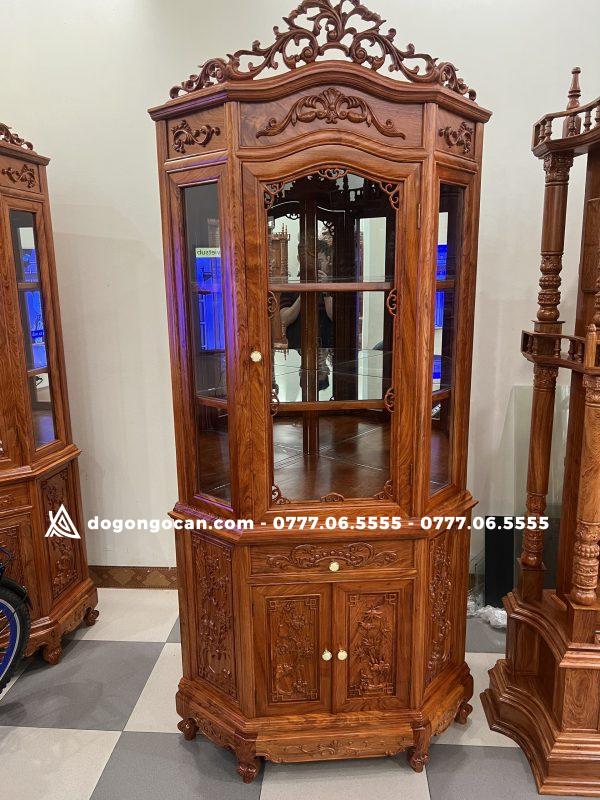 Tủ rượu hàng đẹp gỗ hương đá góc 70cm ( anh Thảo - Hà Nội ) 4 Tủ rượu hàng đẹp gỗ hương đá góc 70cm ( anh Thảo – Hà Nội )