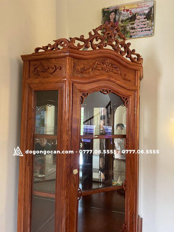 Tủ rượu hàng đẹp gỗ hương đá góc 70cm ( anh Thảo - Hà Nội ) 8 Tủ rượu hàng đẹp gỗ hương đá góc 70cm ( anh Thảo – Hà Nội )