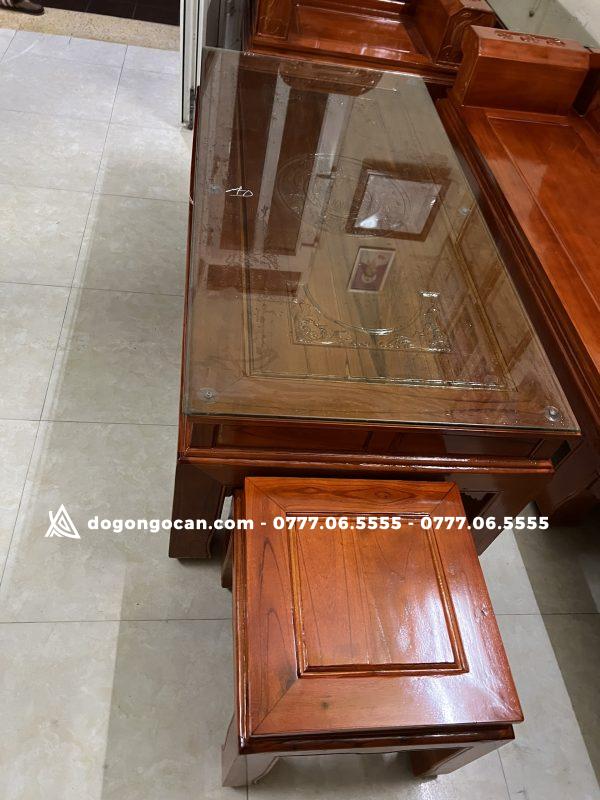 Bộ bàn ghế Âu Á chương voi gỗ xoan ta 7 Bộ Bàn Ghế Phòng Khách Âu Á Chương Voi Gỗ Xoan Ta