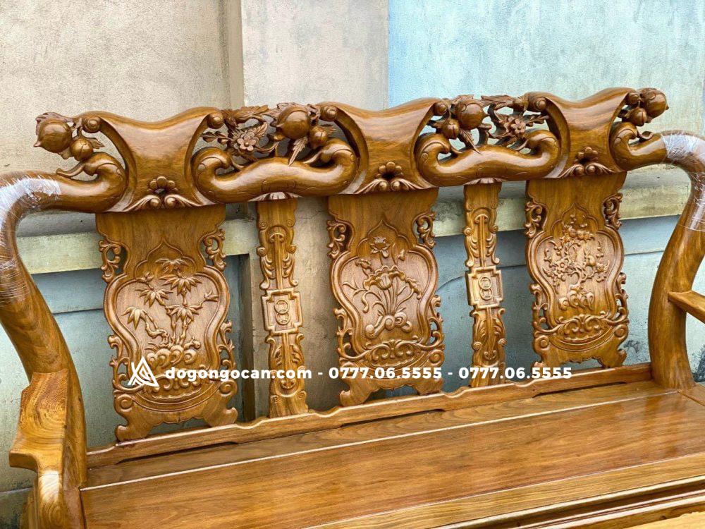 Bộ Minh Quốc Đào gỗ lim tay 12 gồm 6 món 5 Bộ Minh Quốc Đào gỗ lim tay 12 gồm 6 món