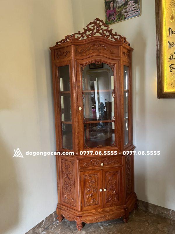 Tủ rượu hàng đẹp gỗ hương đá góc 70cm ( anh Thảo - Hà Nội ) 6 Tủ rượu hàng đẹp gỗ hương đá góc 70cm ( anh Thảo – Hà Nội )