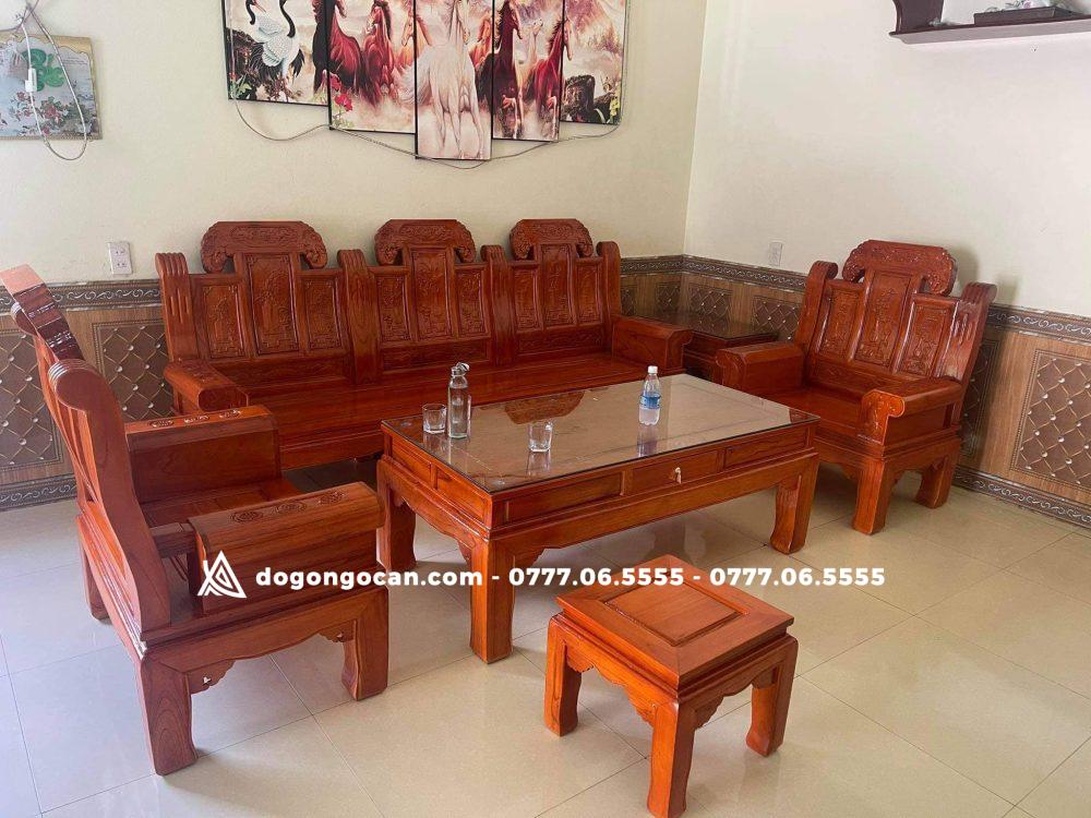 Bộ bàn ghế Âu Á chương voi gỗ xoan ta 1 Import placeholder for 4767