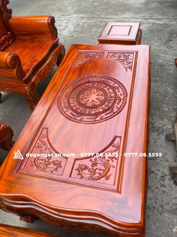 Bộ bàn ghế phòng khách hoàng gia vách trám gỗ xà cừ hàng vip khuôn 4 ván 2 3 Bộ bàn ghế phòng khách hoàng gia vách trám gỗ xà cừ hàng vip khuôn 4 ván 2
