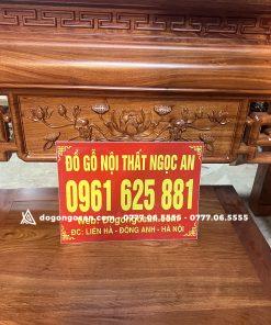 Combo án gian thờ sen triện và bàn cơm gỗ hương đá 1m97 14 Combo án gian thờ sen triện và bàn cơm gỗ hương đá 1m97