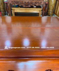 Sập chân quỳ mặt nguyên khối gỗ hương đá nam phi 1m8*2m2