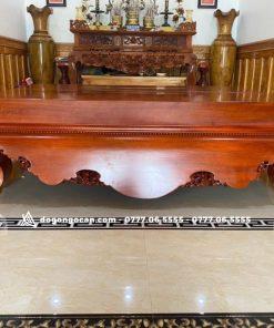 Sập chân quỳ mặt nguyên khối gỗ hương đá nam phi 1m8*2m2