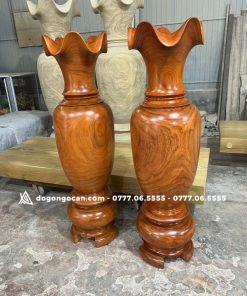 Lục Bình 1m6 gỗ hương đỏ nam phi hàng cao cấp liền khối