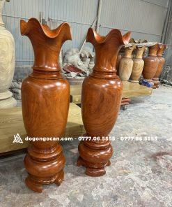 Lục Bình 1m6 gỗ hương đỏ nam phi hàng cao cấp liền khối