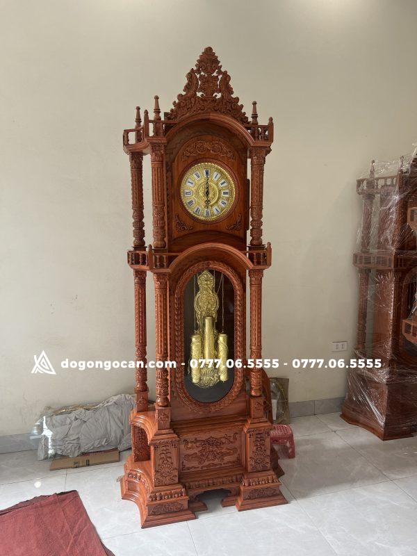 Đồng Hồ Tứ Trụ Gỗ Hương Đá Cao 2m3 ( Phụ Kiện Đồng ) 2 Đồng Hồ Tứ Trụ Gỗ Hương Đá Cao 2m3 ( Phụ Kiện Đồng )