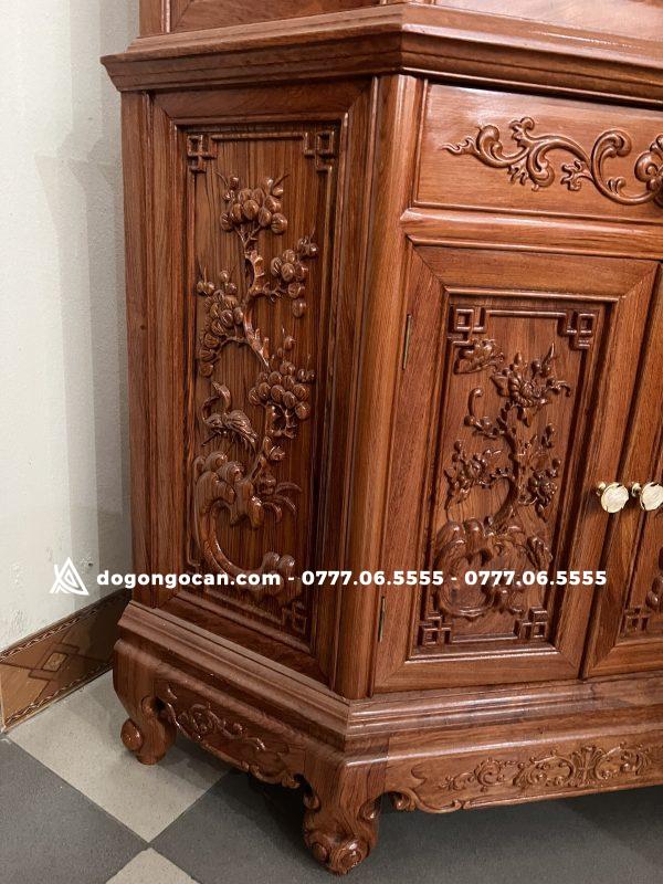 Mẫu tủ rượu góc 60 độ hàng vip gỗ hương đá (Chú Minh, Hải Phòng) 6 Mẫu tủ rượu góc 60 độ hàng vip gỗ hương đá (Chú Minh, Hải Phòng)