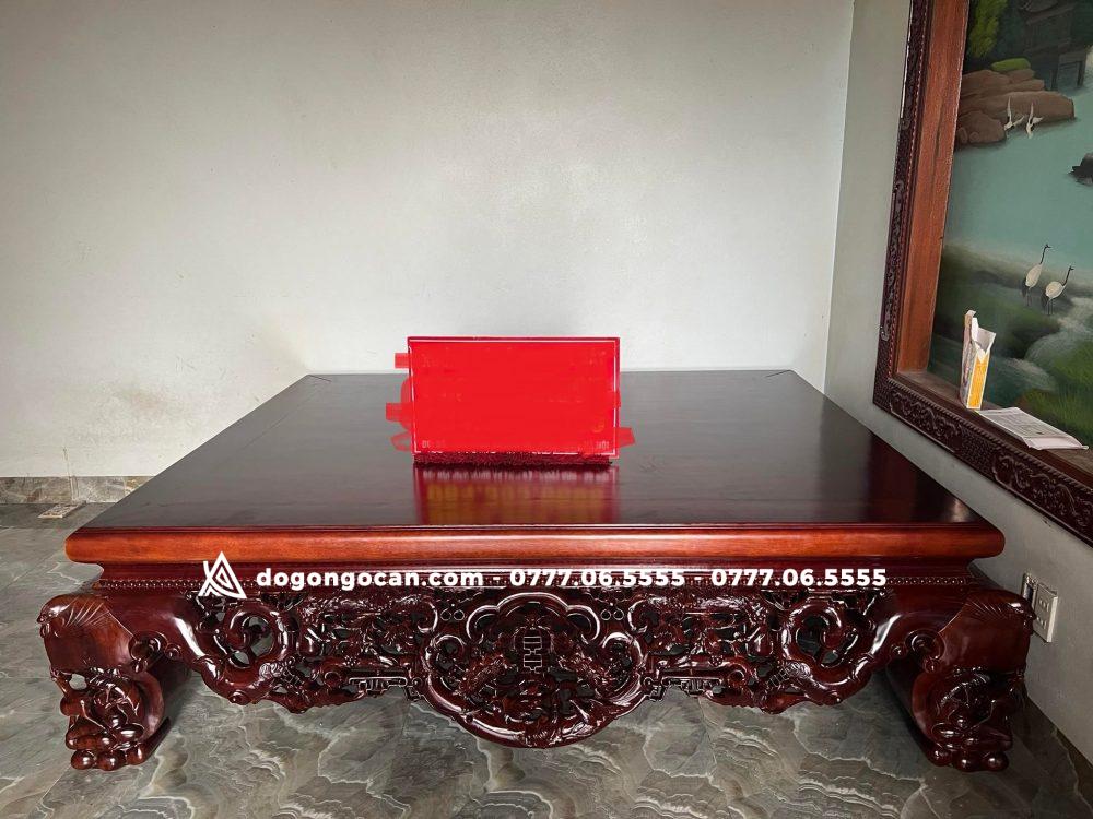 Sập chân quỳ Ngũ Phúc gỗ Gụ 1m8 x 2m2 của ( Chú Thiệu – Chương Mỹ HN ) 3 Sập chân quỳ Ngũ Phúc gỗ Gụ 1m8 x 2m2 của ( Chú Thiệu – Chương Mỹ HN )