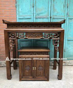 Bàn Thờ Đứng Hiện Đại 175cm Gỗ Sồi Mẫu Triện Sen 6 Bàn Thờ Đứng Hiện Đại 175cm Gỗ Sồi Mẫu Triện Sen