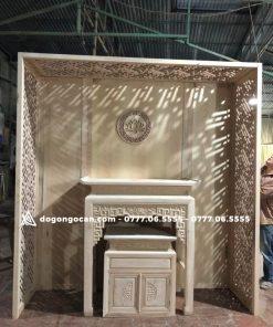 Combo Bàn thờ chung cư hoạ tiết tinh xảo 1m27 gỗ sồi 12 Combo Bàn thờ chung cư hoạ tiết tinh xảo 1m27 gỗ sồi