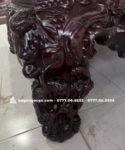 Sập gỗ Gụ đục Thập Điểu Quần Mai kênh bong sắc nét kt 1m8 x 2m2 20 Sập gỗ Gụ đục Thập Điểu Quần Mai kênh bong sắc nét kt 1m8 x 2m2