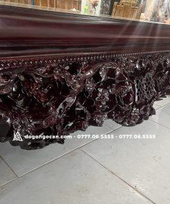 Sập gỗ Gụ đục Thập Điểu Quần Mai kênh bong sắc nét kt 1m8 x 2m2 18 Sập gỗ Gụ đục Thập Điểu Quần Mai kênh bong sắc nét kt 1m8 x 2m2