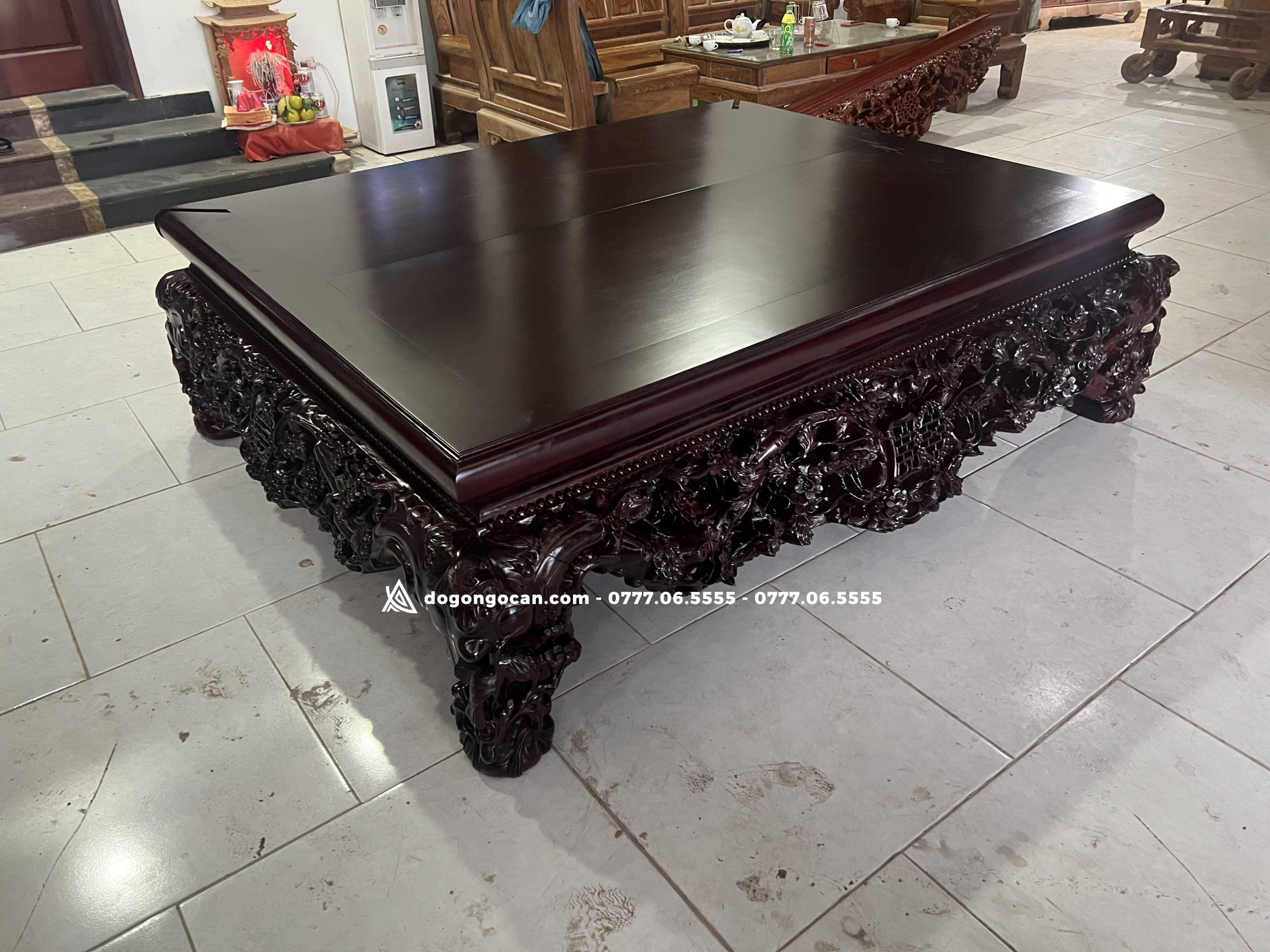 Sập gỗ Gụ đục Thập Điểu Quần Mai kênh bong sắc nét kt 1m8 x 2m2 7 Sập gỗ Gụ đục Thập Điểu Quần Mai kênh bong sắc nét kt 1m8 x 2m2