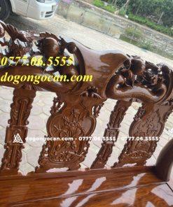 Bộ bàn ghế minh quốc gỗ lim tay 12 phun Pu