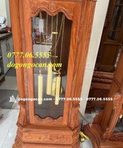 Đồng Hồ Cây hàng hộp vuông gỗ hương đá nam phi cao 2m2