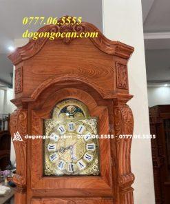 Đồng Hồ Cây hàng hộp vuông gỗ hương đá nam phi cao 2m2
