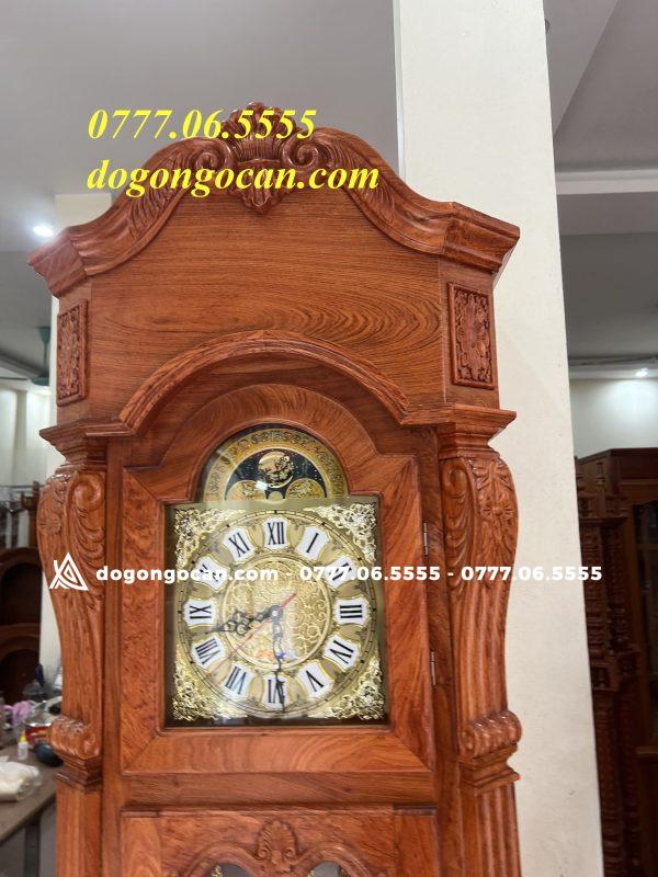 Đồng Hồ Cây hàng hộp vuông gỗ hương đá nam phi cao 2m2 7 Đồng Hồ Cây hàng hộp vuông gỗ hương đá nam phi cao 2m2