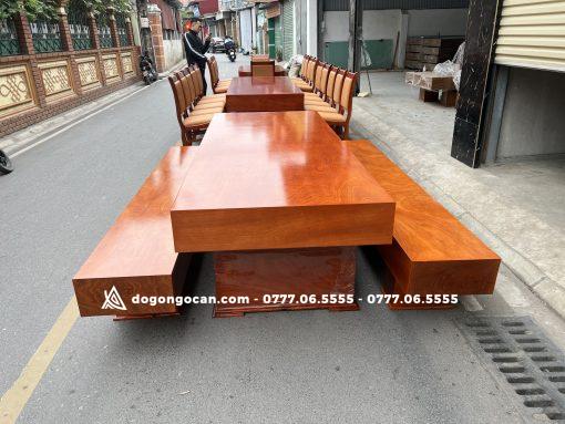 Bộ Bàn Ghế  Phòng Khách K3 Gỗ Hương Đá Đóng Hộp Hàng Vip (Anh Vĩnh, Yên Bái)