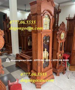 Đồng Hồ Cây hàng hộp vuông gỗ hương đá nam phi cao 2m2 11 Đồng Hồ Cây hàng hộp vuông gỗ hương đá nam phi cao 2m2