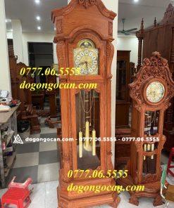 Đồng Hồ Cây hàng hộp vuông gỗ hương đá nam phi cao 2m2 8 Đồng Hồ Cây hàng hộp vuông gỗ hương đá nam phi cao 2m2