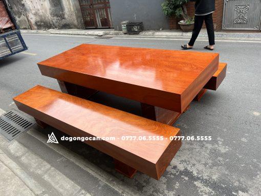 Bộ Bàn Ghế  Phòng Khách K3 Gỗ Hương Đá Đóng Hộp Hàng Vip (Anh Vĩnh, Yên Bái)